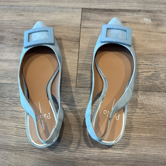 Elegant Blue Slingback Heels - Picture 6 of 7